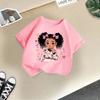 Children's Clothing,short Sleeves for Girls,2025 Summer New Girls' T-shirts,pure Cotton Fashionable Printed Children's Top Trend