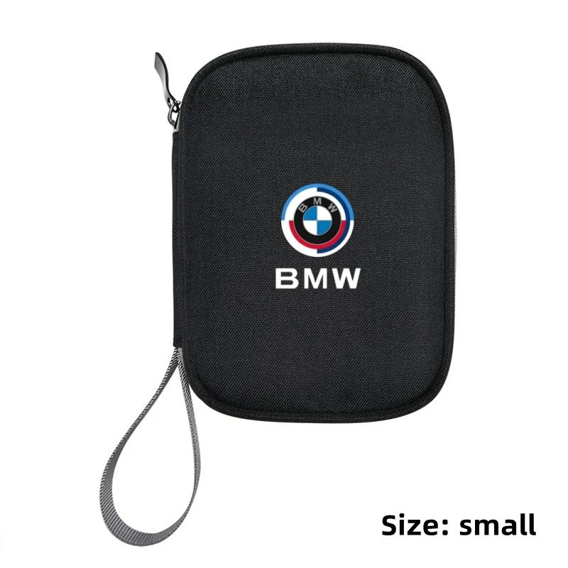 

Car Sticker 2025 Hot Portable Storage bag for keys car driver s license Cable Gadget Card Pouch For BMW E46 E90 E60 F30 F10 X2 X