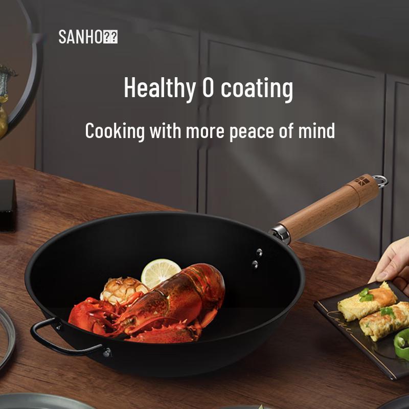 Sanhe 304 Stainless Steel Wok, 36cm