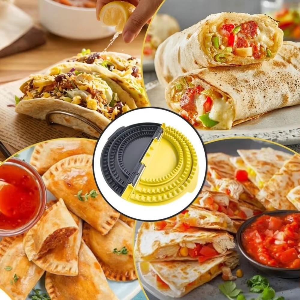 3-in-1 Tortillaversiegler & Bördelgerät Manuelle Presse Tortillaform 3-in-1 Sandwichform Dessertzubereitung
