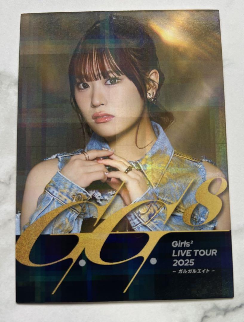 

[USED] Girls2 Oda Yuzuha Photo Card Secret