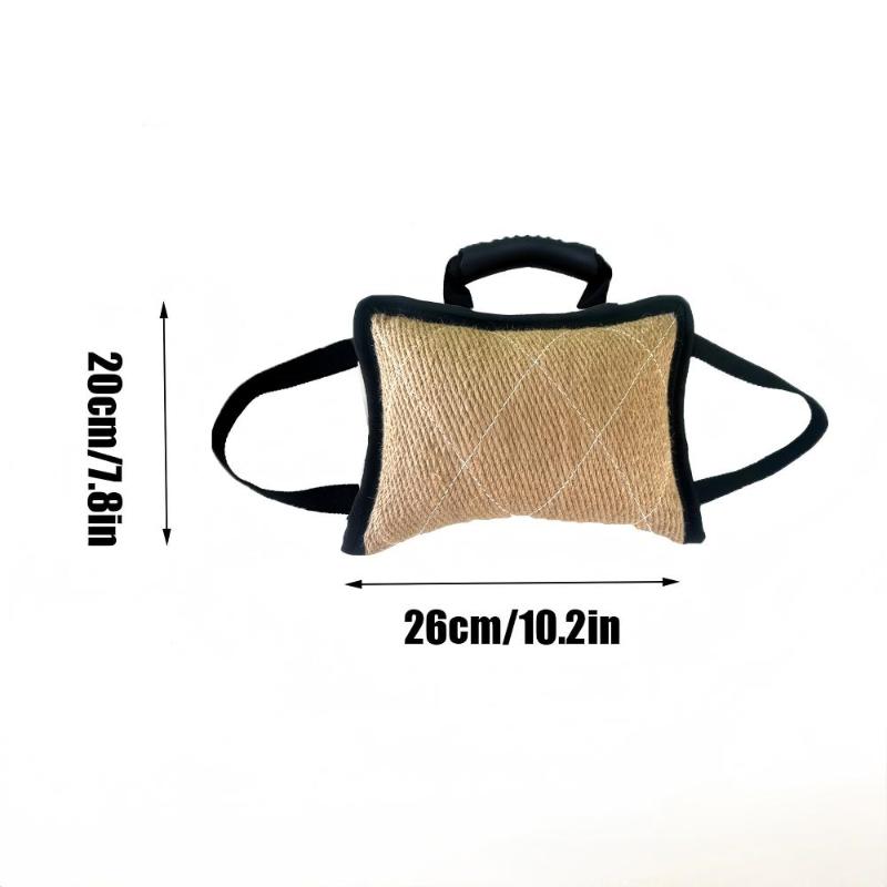 Dog Bite Tug Training Pillow Interactive Outdoor Toy Handles For All Dogs For Tug Of War Bite Work Training