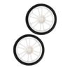 2PCS RC Racing Tire Plastic Wheel Hub and Rubber Tire for ZD Racing 116 16426 S16 EX16 Black and