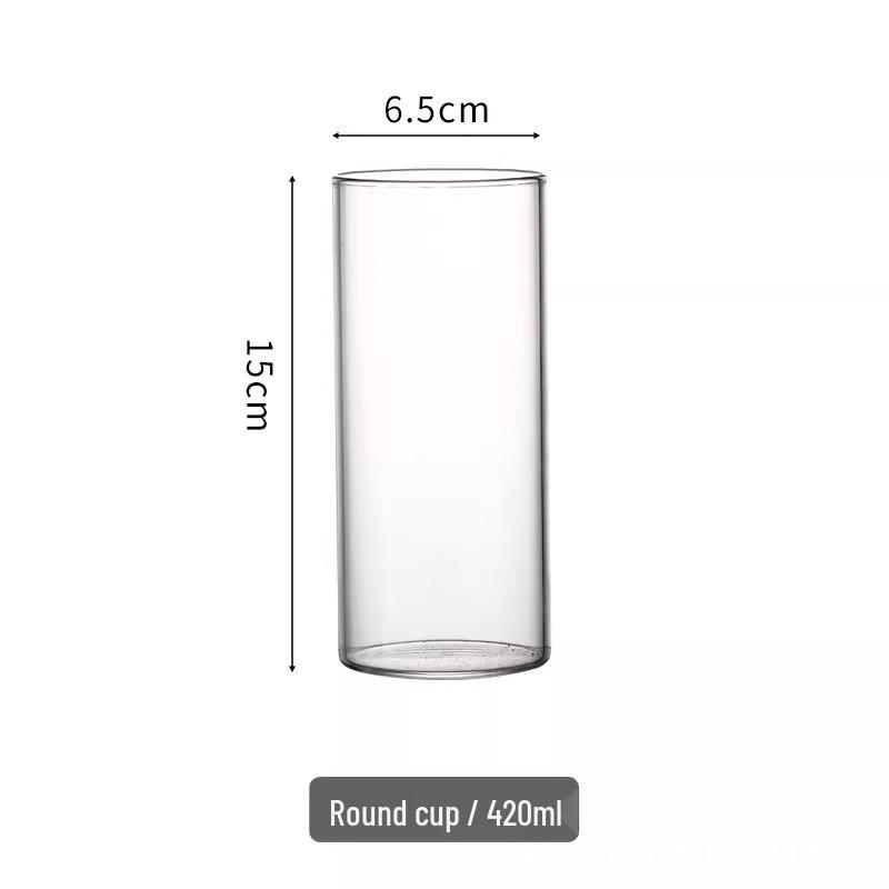 Heat-Resistant Borosilicate Long Drink Glass - Straight Sided, Thin Base