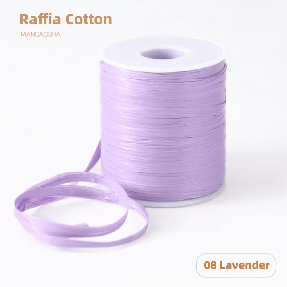 Premium Quality 120M Per Roll Raffia Thread Weaving Durable Hook Hat Ribbon Eco-Friendly Crochet Yarn Bags and Hats