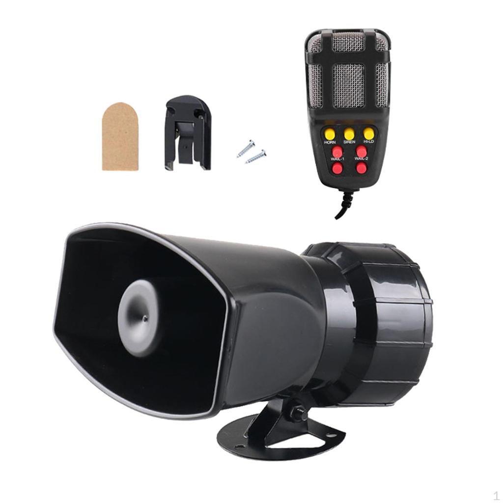 Car Alarm Speaker System with Electric Horn And 7 Tone Sound for Emergency Use