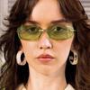 Metal Temples Futuristic Shades Y2K Dopamine Dressing Eyewear Accessories Women's Sun Glasses