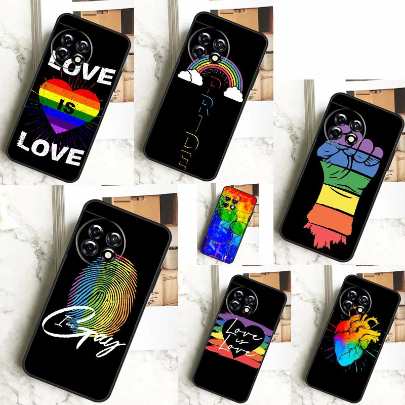 Gay Pride Flag LGBT Case For OnePlus 12 12R 11 9 10 Pro 10R 9R 8T 10T Nord CE 2 3 Lite 2T N10 N20 N30 CE4 Cover