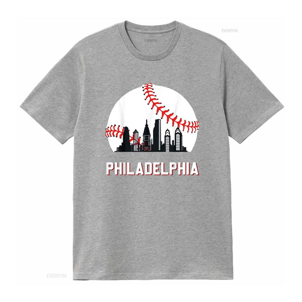 Vintage Philly Baseball Leopard Herz Fans T-Shirt vintage gewaschenes Oberteil für den Alltag leicht stylisch Designer-Kleidung