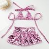 Dog Bikini Dress Sparkling Dog Swimsuit Mermaid Bathing Suit with Shiny Scale Summer Seaside Beach Outfit for Small Medium Cats Dogs