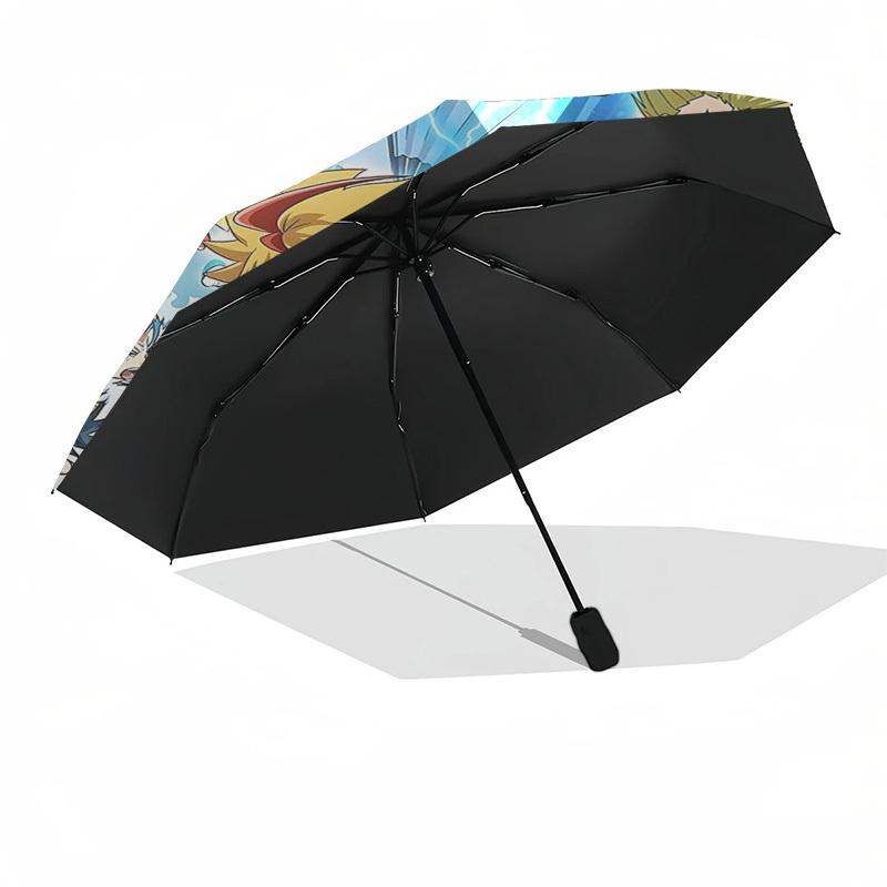 1pc Anime Characters Outdoor Umbrella - Automatic Opening/Closing, Portable 3-Fold Design, 8-Bone Iron Frame - Perfect Gift for Fans, Travelers,