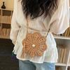 Tassel Woven Bag With Magnetic Closure For Casual Beach Vacation Wear