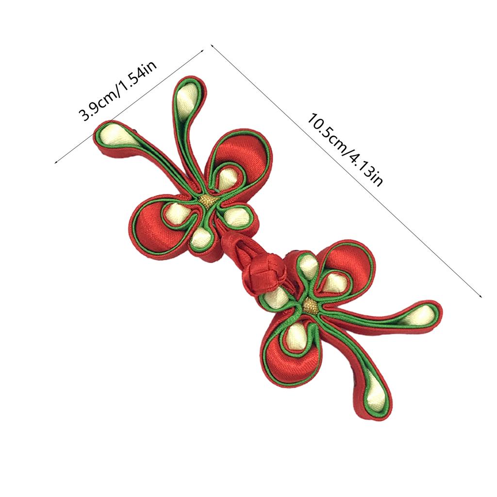 1pair Colorful Butterfly Shape Sewing Fasteners Featuring Chinese Traditional Buttons Perfect for Sweater Scarf Cardigan