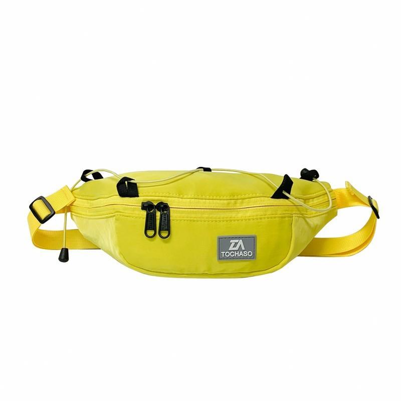 

Waist Leisure Kids Bag With Polyester Fabric And Letter Decorationfor Daily Use жёлтый