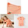 Girl Summer Casual Cotton Outfit With Cartoon Pattern