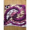 Used Leatatelier Large Scarf, Purple Tones, Paisley Pattern, Made In Japan