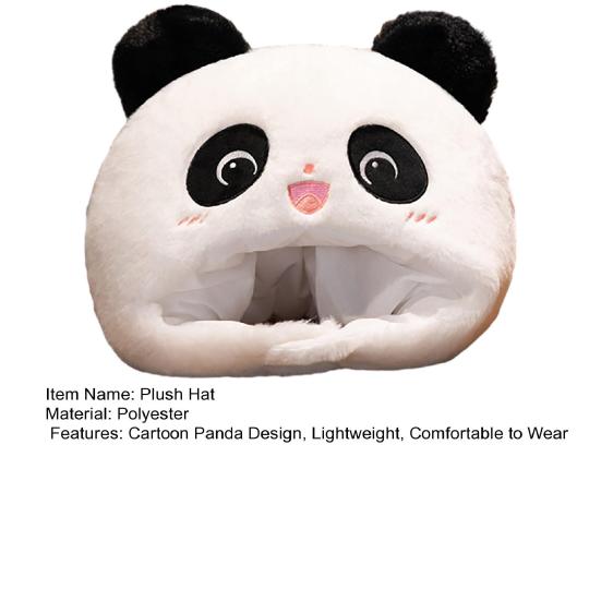 Plüschhut, PP-Baumwolle gefüllt, elastisch, weich, warm, für den Winter, Cosplay, Tierform, Kopfbedeckung