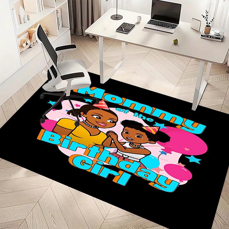 1pc Gracie's Corner3 Print Area Rug - Soft, Washable Non-Slip Indoor Mat, Living Room, Home Office Decorative Rug,Office Decorative