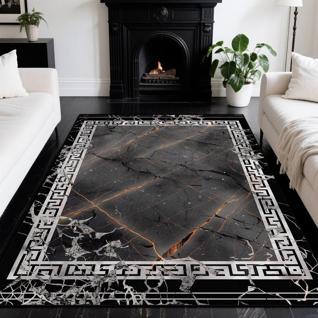 Nordic Light Luxury Living Room Carpets Modern Decoration Home Bedroom Large Area Rugs Thickening Non-slip Floor Mat Washable