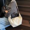 Women's Large Capacity Shoulder Crossbody Bag Solid Color Hobo Bag