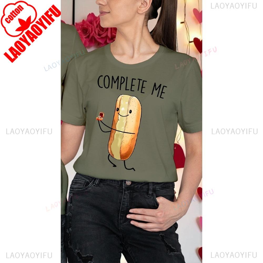 Couples Valentines Day Outfit Ideas Complete High Quality Cotton TShirt Me You Matching Fashion Loose TShirts Tees