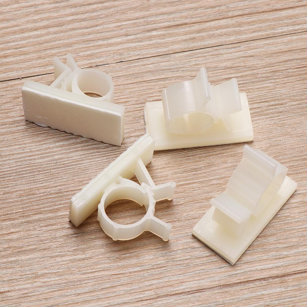 10pcs Firm Sticky Fastener Organizer Clamp Fixer Holder Cable Clip Wire Management Buckle Line