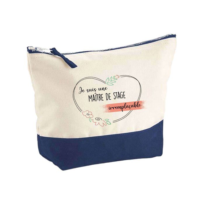 Trousse de maquillage - PLANETEE - Maître D'Hôtel Irremplaçable - Grand format - Coton - Impression HD