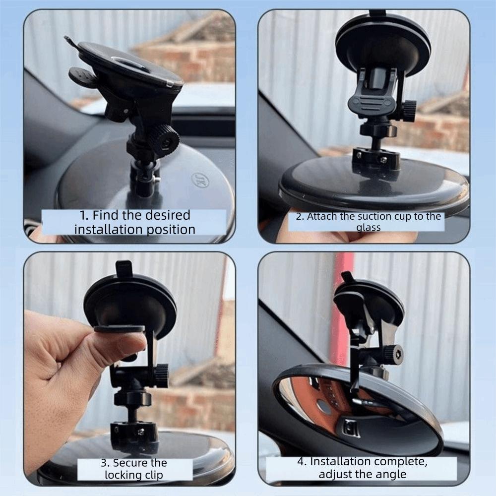 360 Degree Rotation Blind Spot Mirror 11/12.5cm Rearview Convex Mirror Parking Assistance