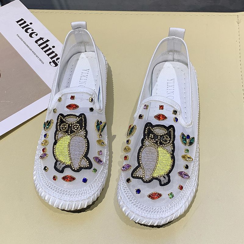 One-pedal fisherman shoes New summer lazy sandals Platform single shoes Women's mesh breathable bag head slippers