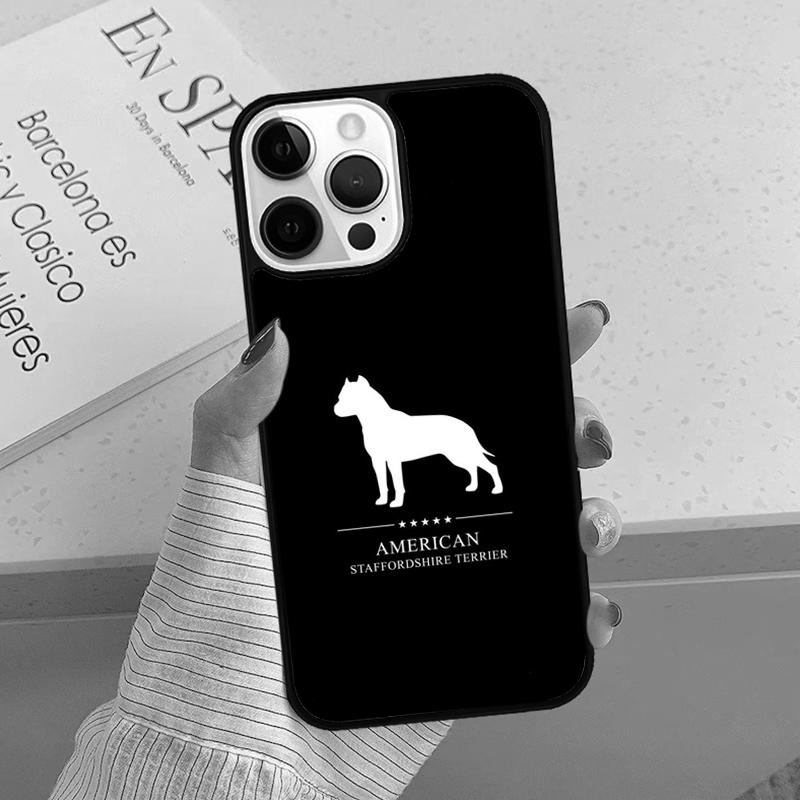 American Staffordshire Terrier Phone Case Cover For iPhone 17 Air 15 16 16e 14 13 12 11 Pro Max Coque For Apple PLUS Fundas