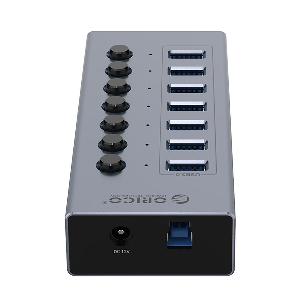BT2U3-7AB Hub with 7x USB-A Switches - Gray