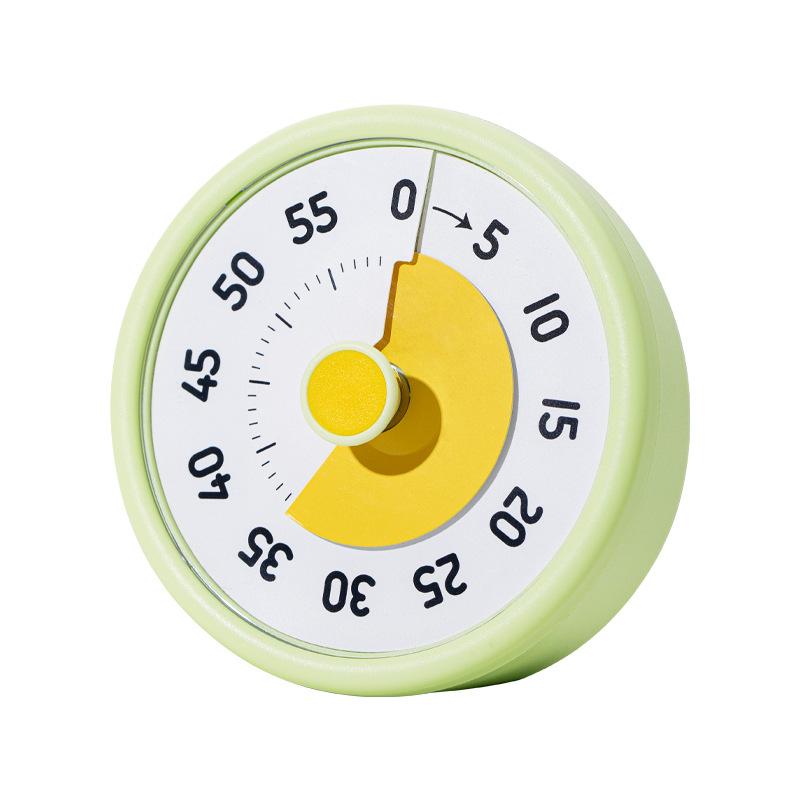 Self-Discipline Visual Timer Silent 60 Minutes Kitchen Timer Reminder Round Visualization Countdown Timer