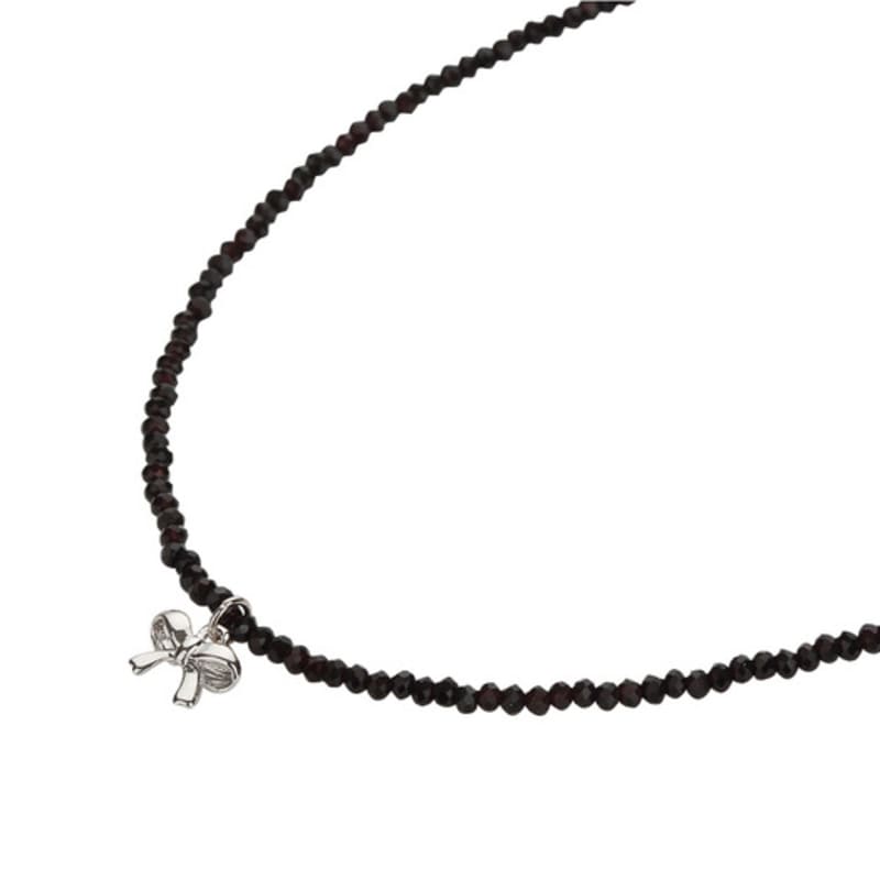 Charmy Black Twinkle Beads-necklace