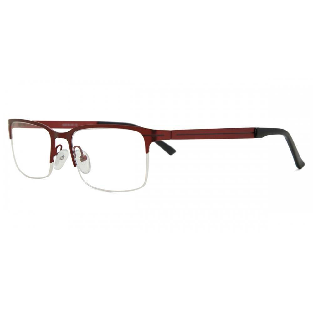 Semi Rimless Rectangle Red Smartbuy Collection Jan Asian Fit 646c Fashion Unisex Eyeglasses