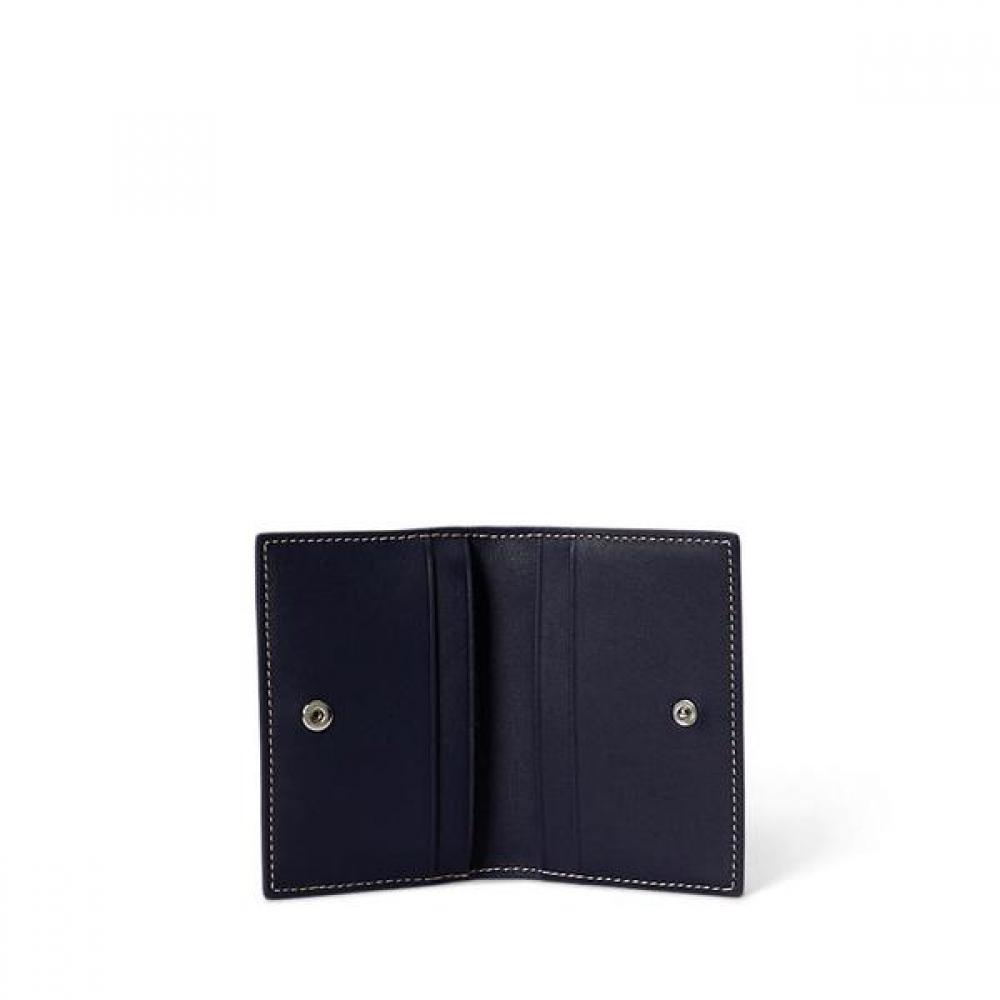 Polo Ralph Lauren Women S Leather Flap Card caSe  Model  wapoSlg02320100410 