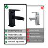 Brushed Gold Bidet Faucet Bathroom Sink Tap 360 Swivel Round Nozzle Square Hot And Cold Mixer Deck Mounted