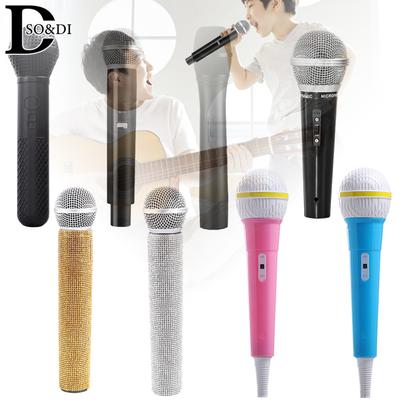 Children's Microphone Simulation Mic Model Media Interview Props Microphone Toy Educational For Kids Photography Performance Mic