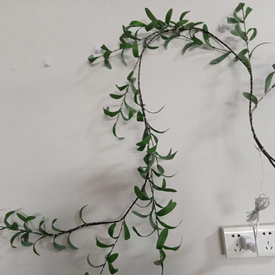 Lighted Artificial Olive Garland 6FT Fairy Light Faux Greenery Olive Vine Pre-lit Olive Garland for Spring Christmas Holiday Fireplace Decor