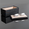 Spot New Boutique Rectangular Plain Brushed Pattern Metal Cufflinks Men's French