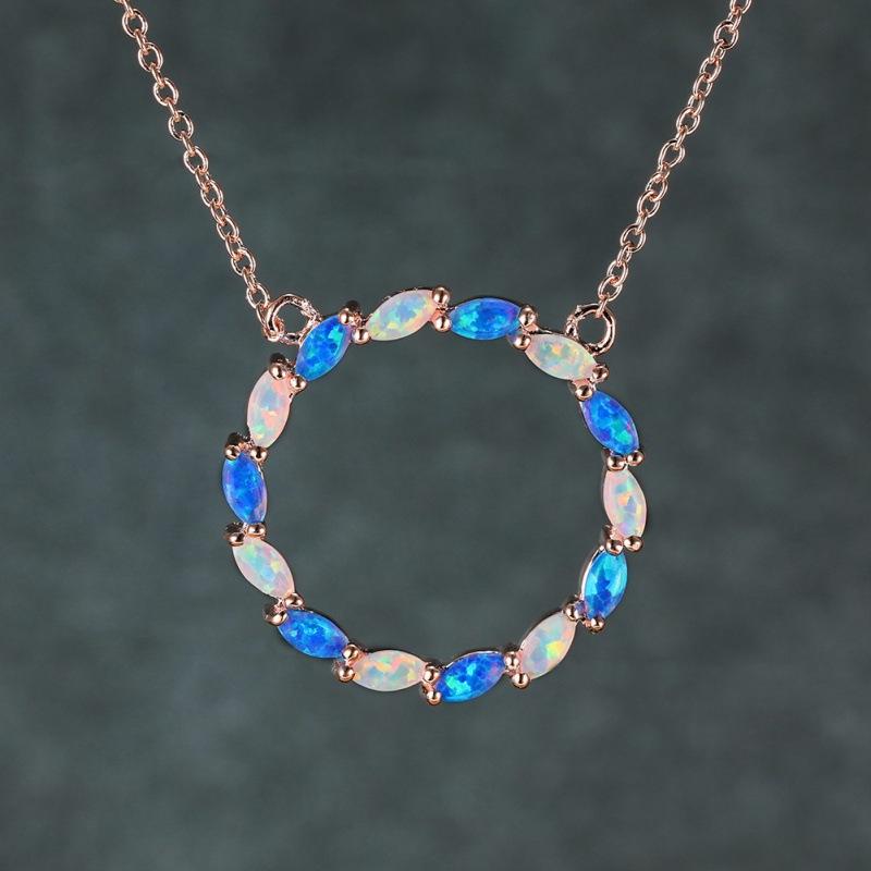 Fashion commuter OL circle necklace