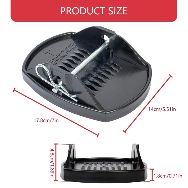 4Pcs Almofadas estabilizadoras de pernas com pinos para terrenos irregulares, estabilidade aprimorada e posicionamento seguro no solo