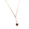 Altesse [L4564] - Collier acier 'Sissi' noir argenté