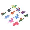 12pcs Refrigerator Magnets Cute Soft Silicone Strong Magnetism 3D Dinosaur Patterns Magnets for Fridge Kitchen