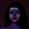 Fake Tatto Big Mouth Face Sticker Bloody Makeup Halloween Horror Tattoo Stickers   Ghost Festival