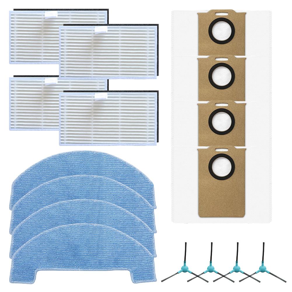 Dust Bag Set Filter Mop Cloth Robot Vacuum Kit Easy Maintenance