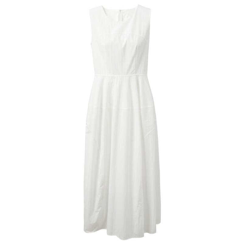 Sancai 2026 Summer Airy Balloon Waist-Cinching Long Dress