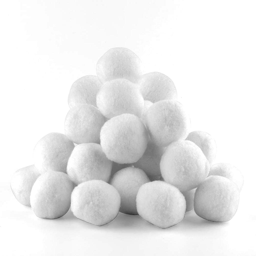 20PCS Fake Snowballs 5cm White Color Artificial Snow Toy Balls for Indoor and Outdoor