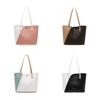 Fashionable 2021 Women Handbags Large Tote Bags Pu Material Blue White Black Pink Coffee