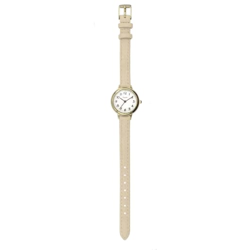 Fragola Women's Watch, H00921S-1 GD/BE, Beige, Sweatproof Strap, 10 ATM Water Resistant