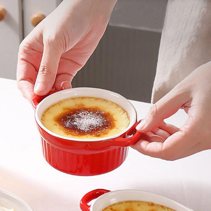 Ceramic Double-Ear Baby Food Bowl